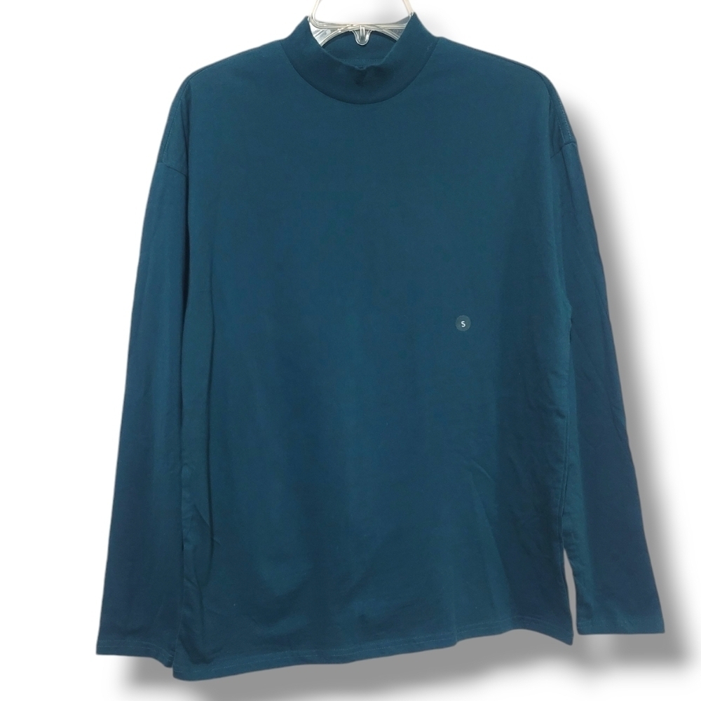 🏈Men's Teal Long Sleeve Shirt - Picture 1 of 4